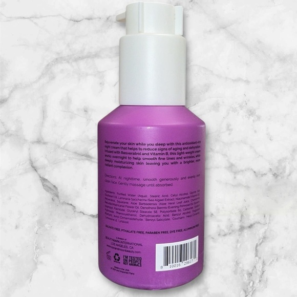 NEW Sun + Moon Wine Not Reverse Restoration Overnight Cream Brand New - Picture 4 of 5